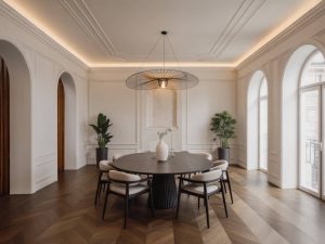 Statement lighting ideas for a contemporary dining room