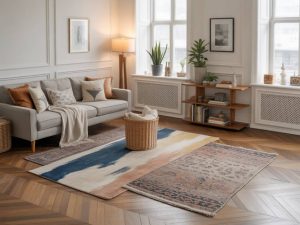 How to layer rugs for a cozy yet modern look