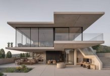 Concrete, steel and glass: balancing industrial and warm design Concrete, steel and glass: balancing industrial and warm design