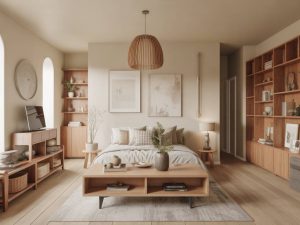 How to mix natural wood tones in a contemporary interior