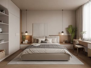 Minimalist bedroom design for better sleep and serenity